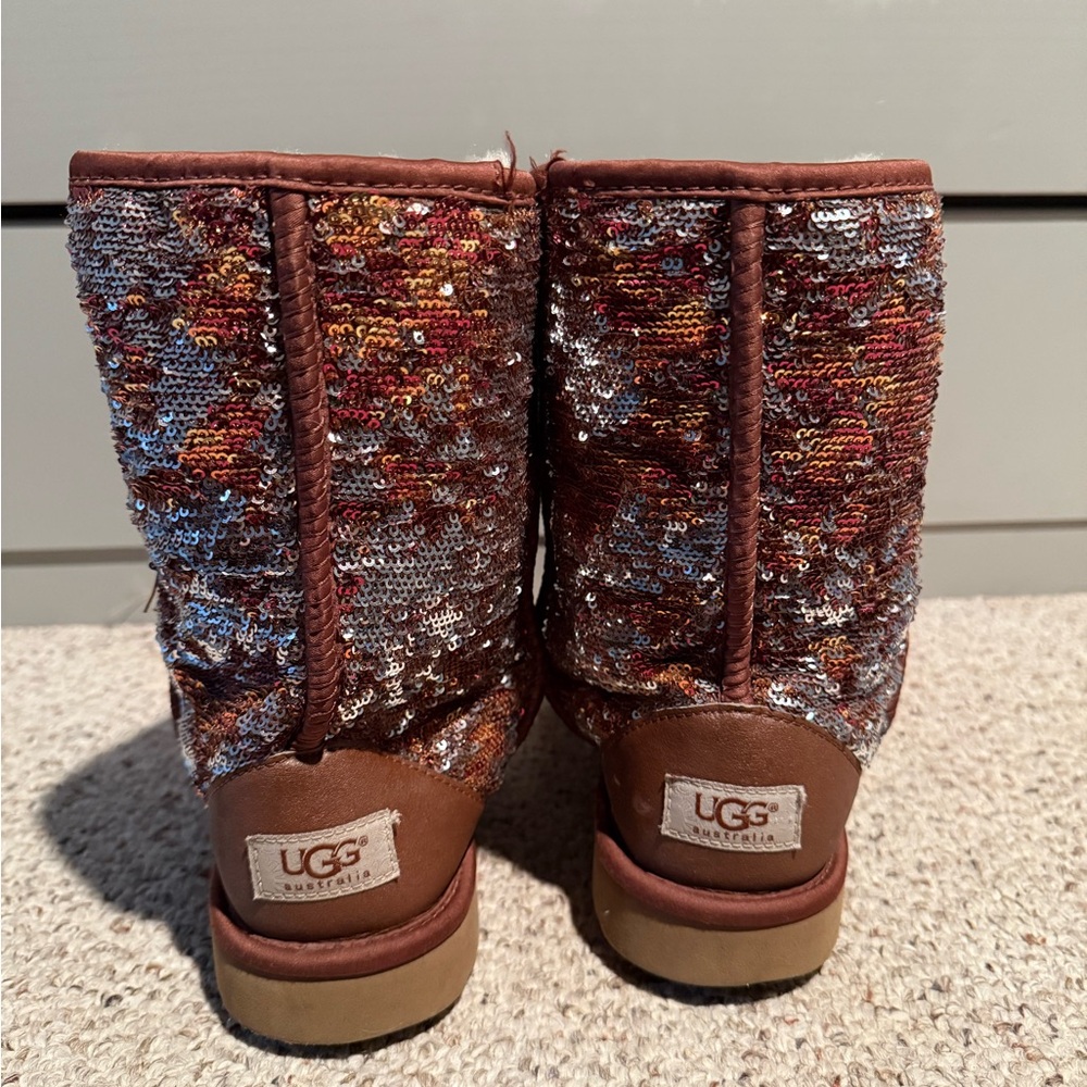 Ugg Multicolor Changing Sequin Boots - image 3